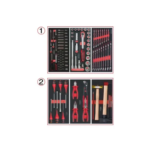 Ks Tools Tool Set - for Trolley - 2 Drawers - 114 Pcs - 714.0114 product image