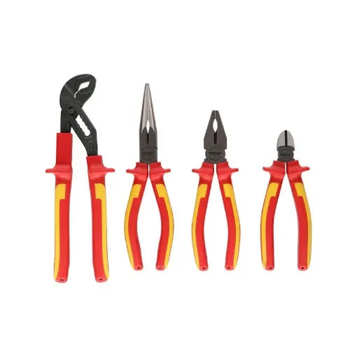 Ks Tools Ergotorque Insulated Pliers Set - 4 Pcs - 117.1100 product image