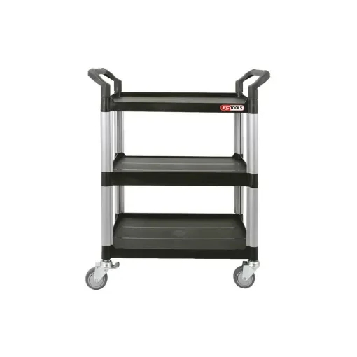 Ks Tools Workshop Trolley - Open - Pvc - 3 Tiers - 890.0020 product image