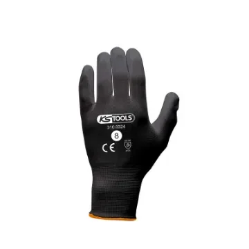 Box of 12 Pairs of Ks Tools Gloves - Microfibres - Black - Size M - 310.0324 product image