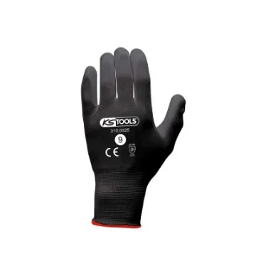 Box of 12 Pairs of Ks Tools Gloves - Microfibres - Black - Size L - 310.0325 product image