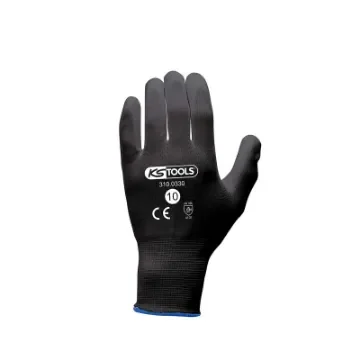 Box of 12 Pairs of Ks Tools Gloves - Microfibres - Black - Size Xl - 310.0330 product image