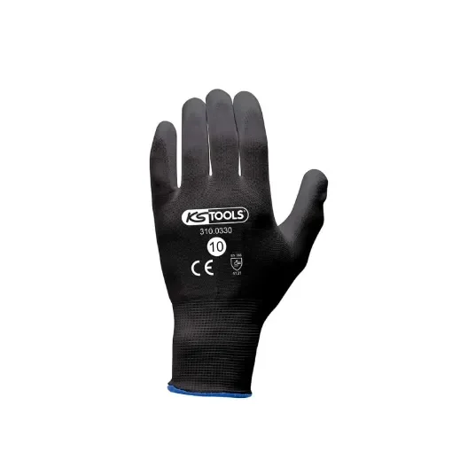 Box of 12 Pairs of Ks Tools Gloves - Microfibres - Black - Size Xl - 310.0330 product image