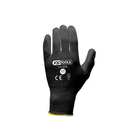 Box of 12 Pairs of Ks Tools Gloves - Microfibres - Black - Size Xxl - 310.0335 product image
