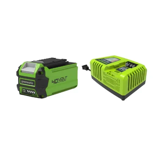 Greenworks 40V Pack - 1 X 2.0Ah Lithium-Ion Battery - 1 Fast Charger product image