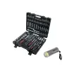 Ks Tools Pack - Matte Chrome Tool Set - 179 Pcs - Cob Led Torch - L.84 Mm product image