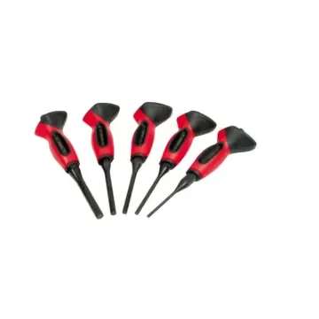 Ks Tools Pin Punch Set - Bi-Material Handle - 5 Pcs - 156.0221 product image