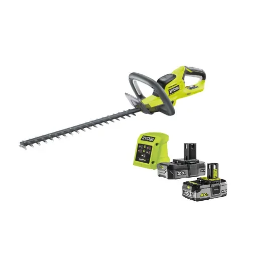 Ryobi 18V One+ Hedge Trimmer Pack - 2 Batteries 4.0Ah and 2.0Ah - 1 Fast Charger product image