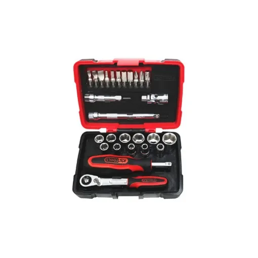 Ultimate Ks Tools 1/4'' Socket and Accessory Set 27 Pieces product image