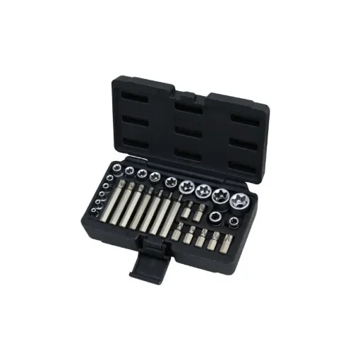 Torx Socket and Screwdriver Bit Set Ks Tools 1/4'' - 3/8'' - 1/2'' 30 Pieces product image