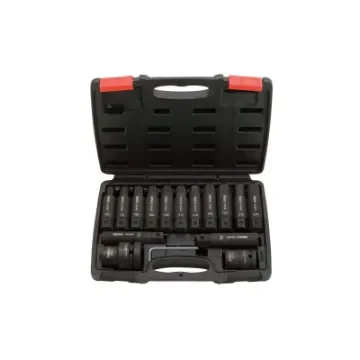 Ks Tools 3/4'' - 1'' 16-Piece Long Impact Socket and Bit Set product image