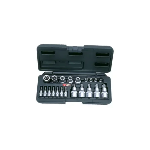 Torx Socket and Screwdriver Bit Set Ks Tools 1/4'' - 1/2'' 21 Pieces product image