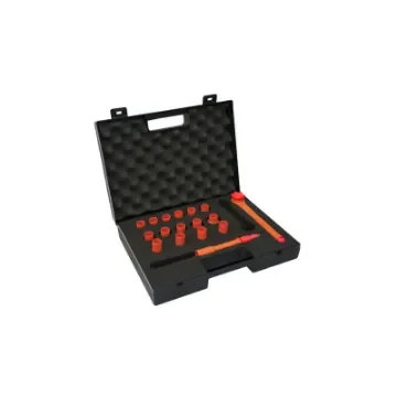 Ks Tools 3/8'' Insulated Socket and Accessory Set 1000V - 8 To 23 Mm - 17 Pieces product image