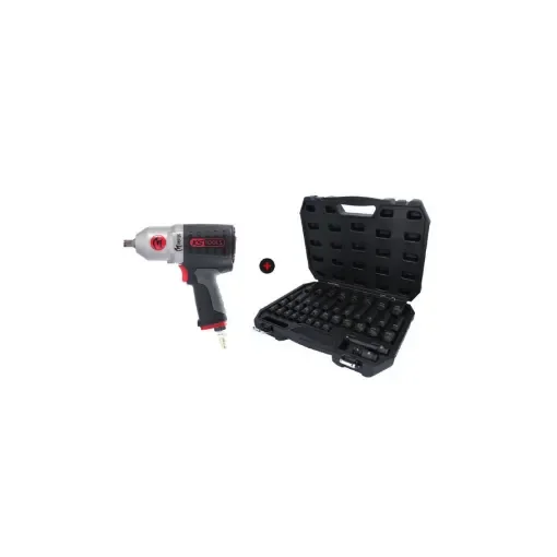 Set of a Monster Impact Wrench and a 1/2'' Impact Socket Set Ks Tools product image