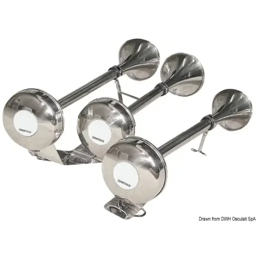 Double Stainless Steel Membrane Horn 12 V product image