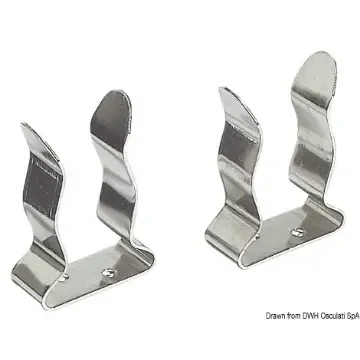 Stainless Steel Clip 25/32 Mm - Sold in Pairs product image