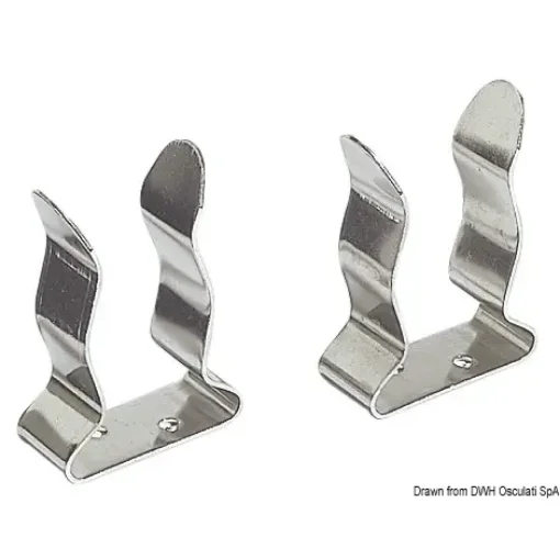 Stainless Steel Clip 25/32 Mm - Sold in Pairs product image