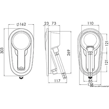 Adriana Shower Enclosure and Bossini Hand Shower - Stainless Steel Hose - 4m product image