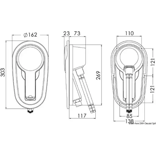 Adriana Shower Enclosure and Bossini Hand Shower - Stainless Steel Hose - 4m product image