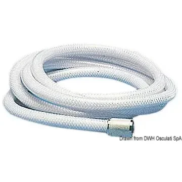 New Edge White Shower Set Pvc Hose 2.5 M Cross Shower Outlet product image