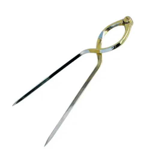 Brass Dry Point Compass - Lyre Shaped Compass Length 20 Cm product image