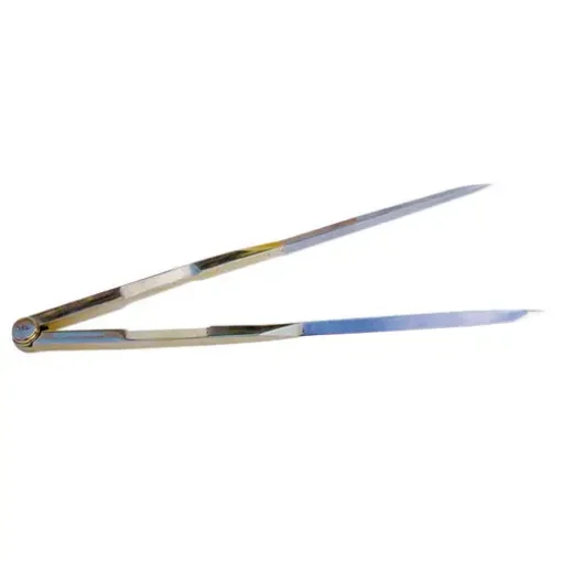 Brass Dry Points Compass with Stainless Steel Tips - Straight Shape Compass Length 20 Cm product image