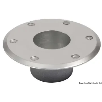 Polished Anodised Aluminium Replacement Base - Side Floor Fixing product image