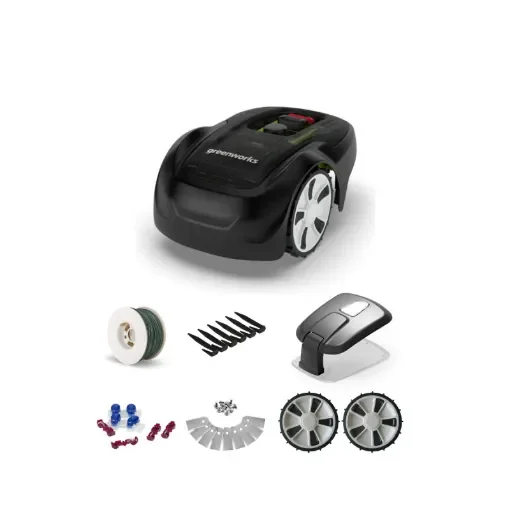 Greenworks Optimow 7 Robotic Lawn Mower - for 750m2 - with Garage and Accessories product image