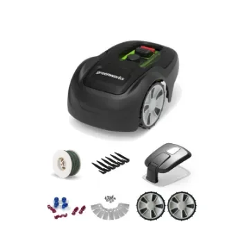Optimow 5 Greenworks Robotic Mower Pack - for 550m2 - with Garage and Accessories product image