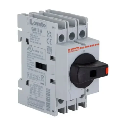 Lovato 3P Pole Isolator Switch - 16A Maximum Current, 11kW Power Rating, IP65 - GA016A product image