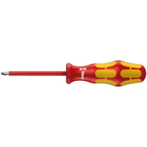 Wera Phillips Insulated Screwdriver, PH3 Tip, 150 mm Blade, VDE/1000V, 262 mm Overall - 006156 product image