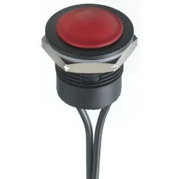 APEM Push Button Switch, Momentary, Panel Mount, 16.2mm Cutout, SPST, 24V dc, IP65, IP67 - IAR3F1600 product image