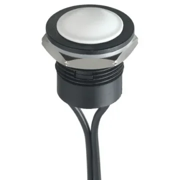 APEM Push Button Switch, Momentary, Panel Mount, 16.2mm Cutout, SPST, 24V dc, IP65, IP67 - IAR3F1700 product image