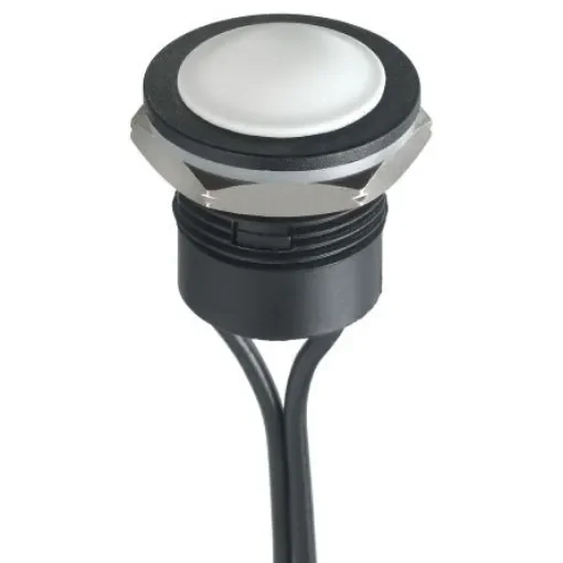 APEM Push Button Switch, Momentary, Panel Mount, 16.2mm Cutout, SPST, 24V dc, IP65, IP67 - IAR3F1700 product image