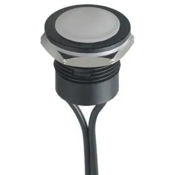 APEM Push Button Switch, Momentary, Panel Mount, 16.2mm Cutout, SPST, 24V dc, IP65, IP67 - IAR3F1400 product image