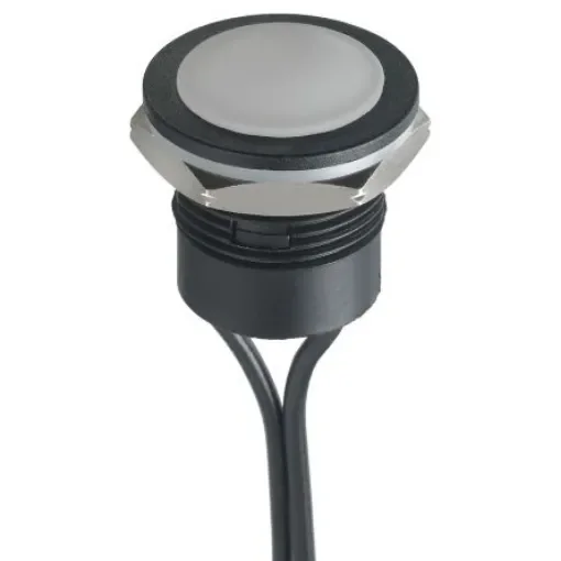 APEM Push Button Switch, Momentary, Panel Mount, 16.2mm Cutout, SPST, 24V dc, IP65, IP67 - IAR3F1400 product image