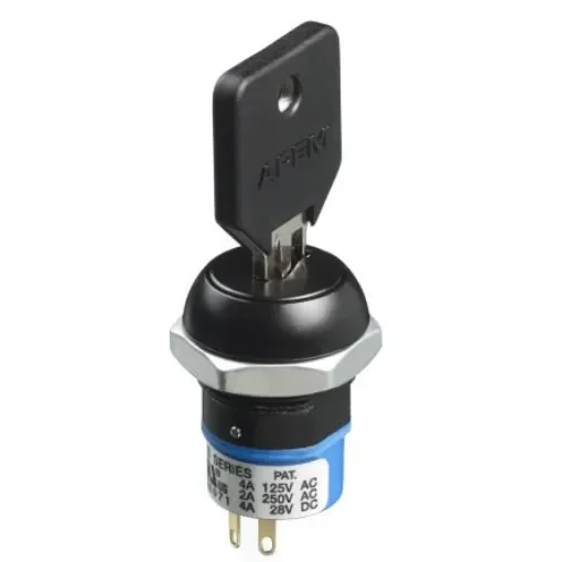 APEM Keylock Switch, DPDT, 4 A 3-Way Common-Key - LK5BGB126M3 product image