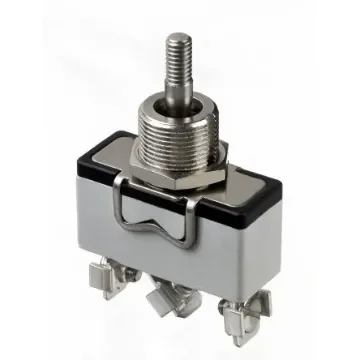 APEM Toggle Switch, Panel Mount, (On)-Off-(On), SPDT, Screw Terminal, 250V ac - 637H/X2330 product image