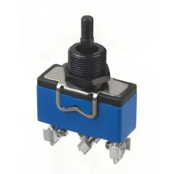 APEM Toggle Switch, Panel Mount, (On)-Off-(On), SPDT, Screw Terminal, 250V ac - 637H/GX2330 product image
