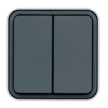 Hager Grey Push Button Light Switch, 1 Gang, WNC - WNC040 product image