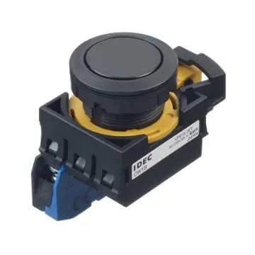 Idec CW Series Illuminated Push Button, Panel Mount, 22mm Cutout, SPST, IP65 - CW1B-A1E10B product image