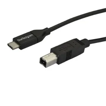 StarTech.com USB 2.0, Male USB C to Male USB B, 480Mbps, 2m - USB2CB2M product image