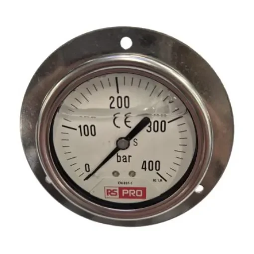 RS PRO BSP 1/4 Analogue Pressure Gauge 400bar Bottom Entry 63mm Outside Diameter - 179993 product image