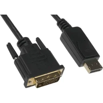 RS PRO Male DisplayPort to Male DVI-D Dual Link, PVC  Cable, 1080p, 5m - 1828788 product image