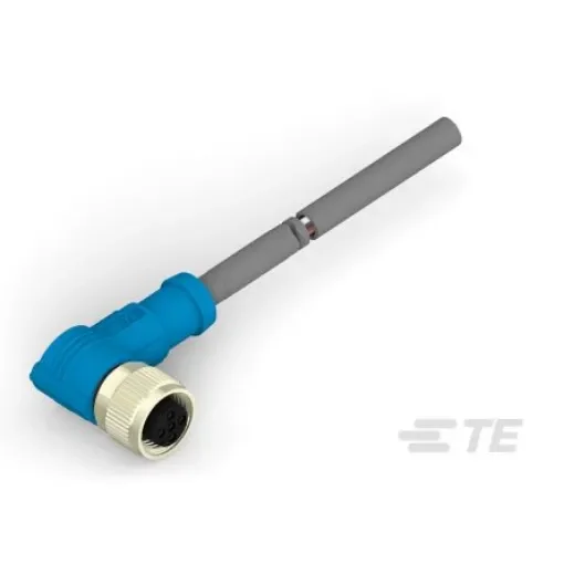 TE Connectivity Right Angle Female 5 way M12 to Unterminated Sensor Actuator Cable, 3m - T4161420005-004 product image