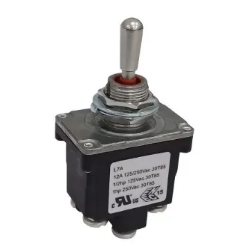 RS PRO Toggle Switch, Panel Mount, (On)-On-(On), DPDT, Step Model Terminal, 125, 250V ac - 186241 product image