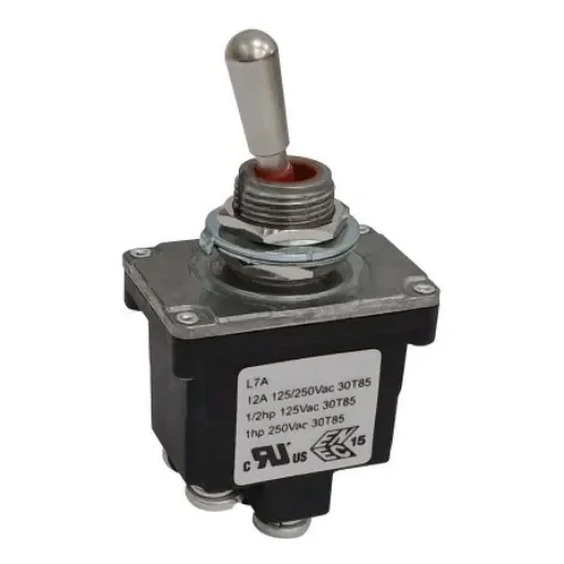 RS PRO Toggle Switch, Panel Mount, On-Off, DPST, Step Model Terminal, 125, 250V ac - 186243 product image