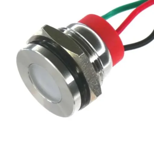 CML Innovative Technologies PL16SL Series Green, Red Panel LED, 24V, 16mm Mounting Hole Size, Lead Wires Termination, - PL16SL083 product image