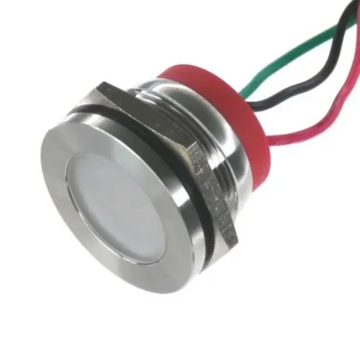 CML Innovative Technologies PL22SL Series Green, Red Panel LED, 24V, 22mm Mounting Hole Size, Lead Wires Termination, - PL22SL083 product image