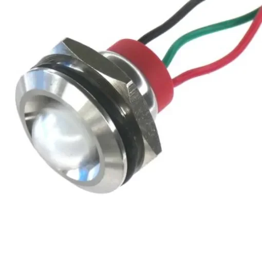 CML Innovative Technologies PL19SL Series Green, Red Panel LED, 12V, 19mm Mounting Hole Size, Lead Wires Termination, - PL19SL192 product image